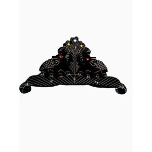 Handcrafted Wooden Key Chains Hanger Elephants 6 Metal Hooks Brown Black Color